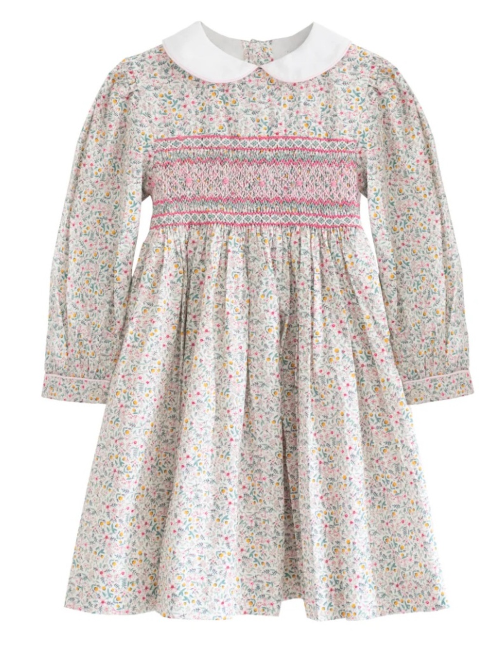 Lallie London demi pink hand smocked dress